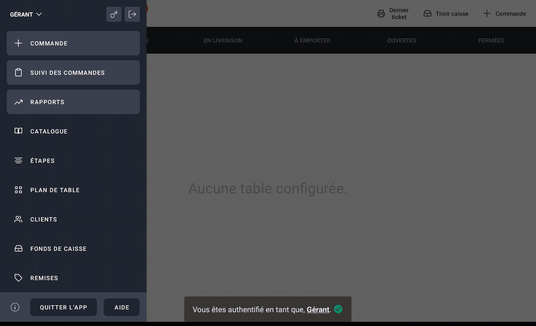 Une remise libre appliquée sur une commande déjà remisée, puis le détail des remises