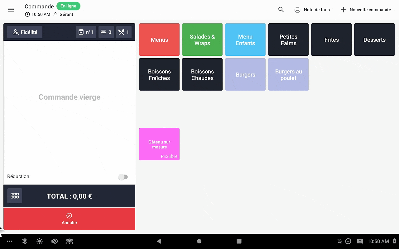 Personnalisation nom