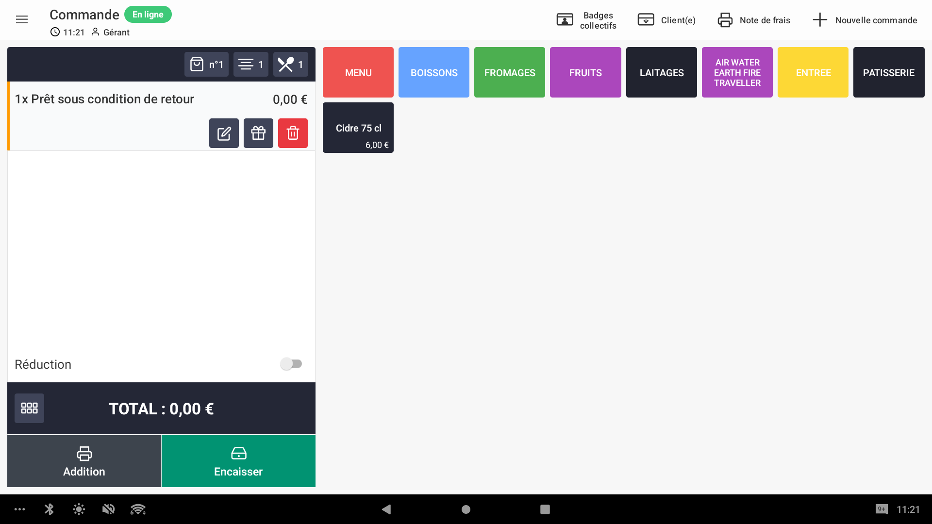 Consigne prêt contenant