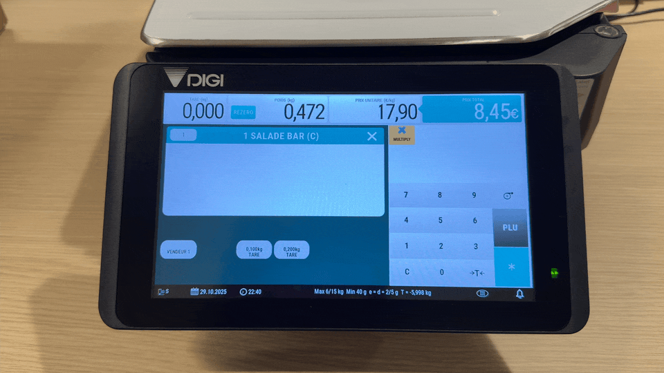 Codes-barres balance