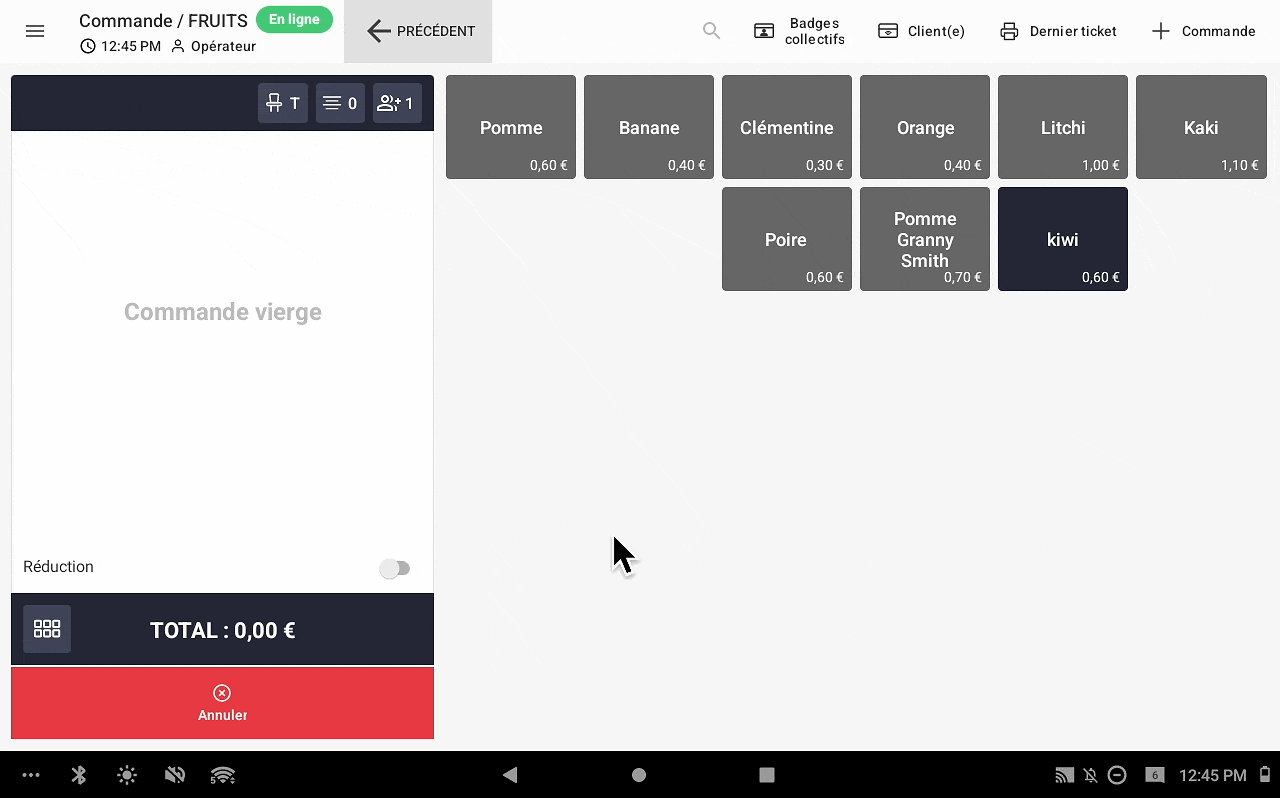 Permissions fiche produit